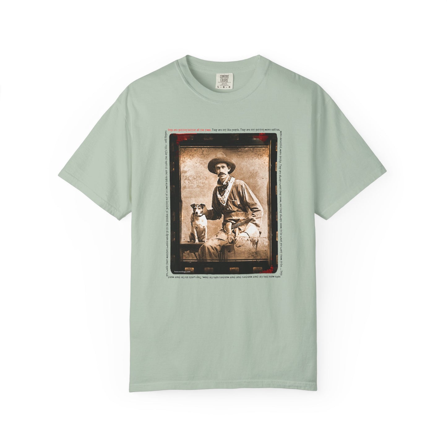 Vintage Cowboy and Dog 2 Puppy Tee Shirt