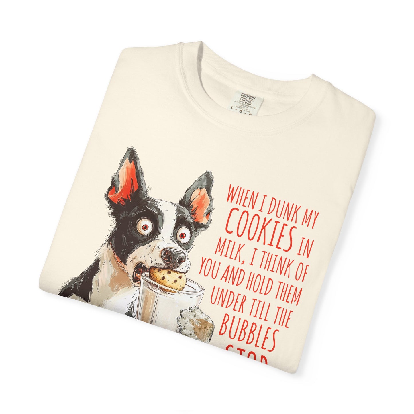 Cowdog Dipping Cookies T-Shirt - Unisex