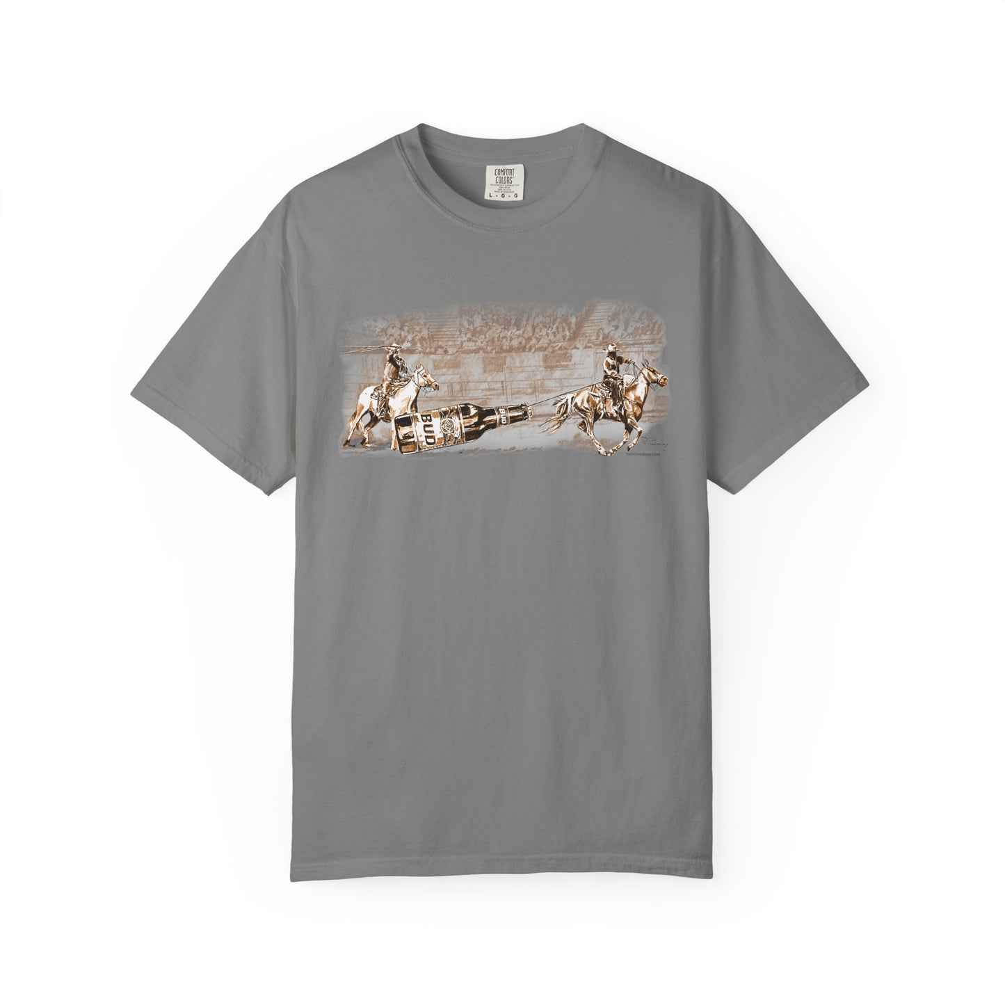Team Ropers Roping Bottle Unisex T-shirt - Original Art Design