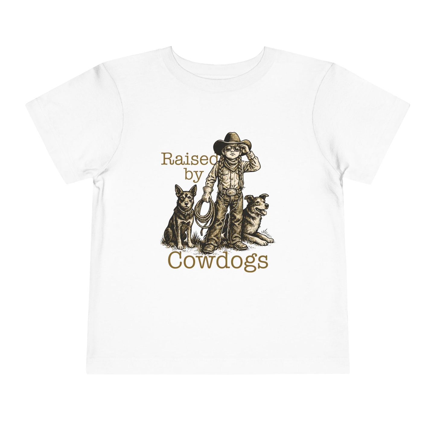 Raised by Cowdogs Girl Toddler TShirt