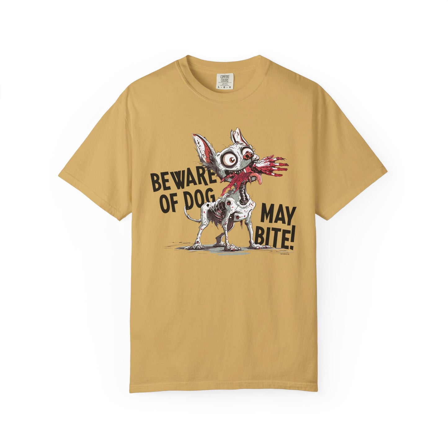 Beware of Dog Unisex T-Shirt, Super-Soft Garment-Dyed Tee