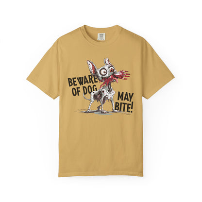 Beware of Dog Unisex T-Shirt, Super-Soft Garment-Dyed Tee