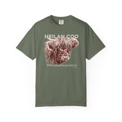 Scottish Highland Cow, Heilan Coo, Garment-Dyed T-shirt