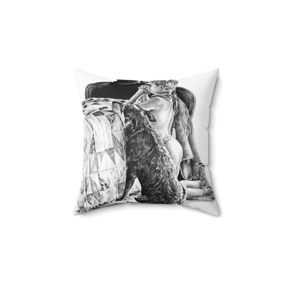 Prayer Time Square Pillow