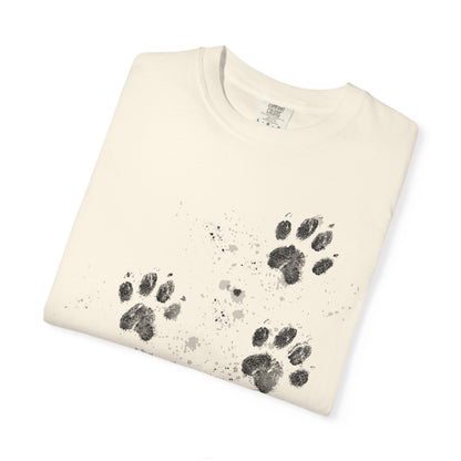 Dog Tracks T-Shirt - Unisex Garment-Dyed