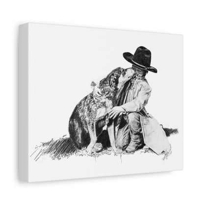 Justin's Heeler Stretched Canvas