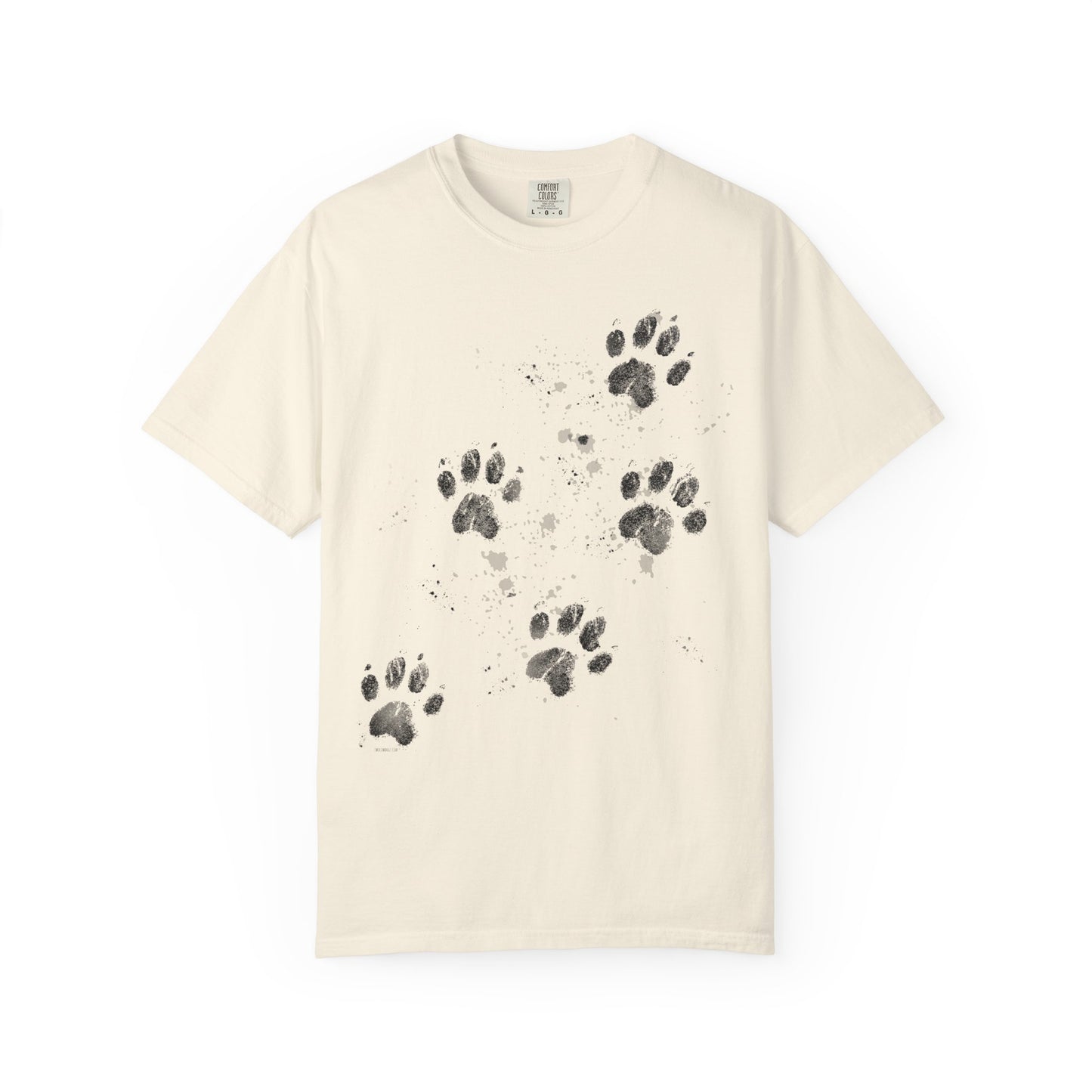 Dog Tracks T-Shirt - Unisex Garment-Dyed