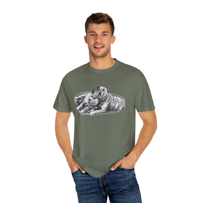 Two Red Heeler Cowdogs Unisex T-Shirt
