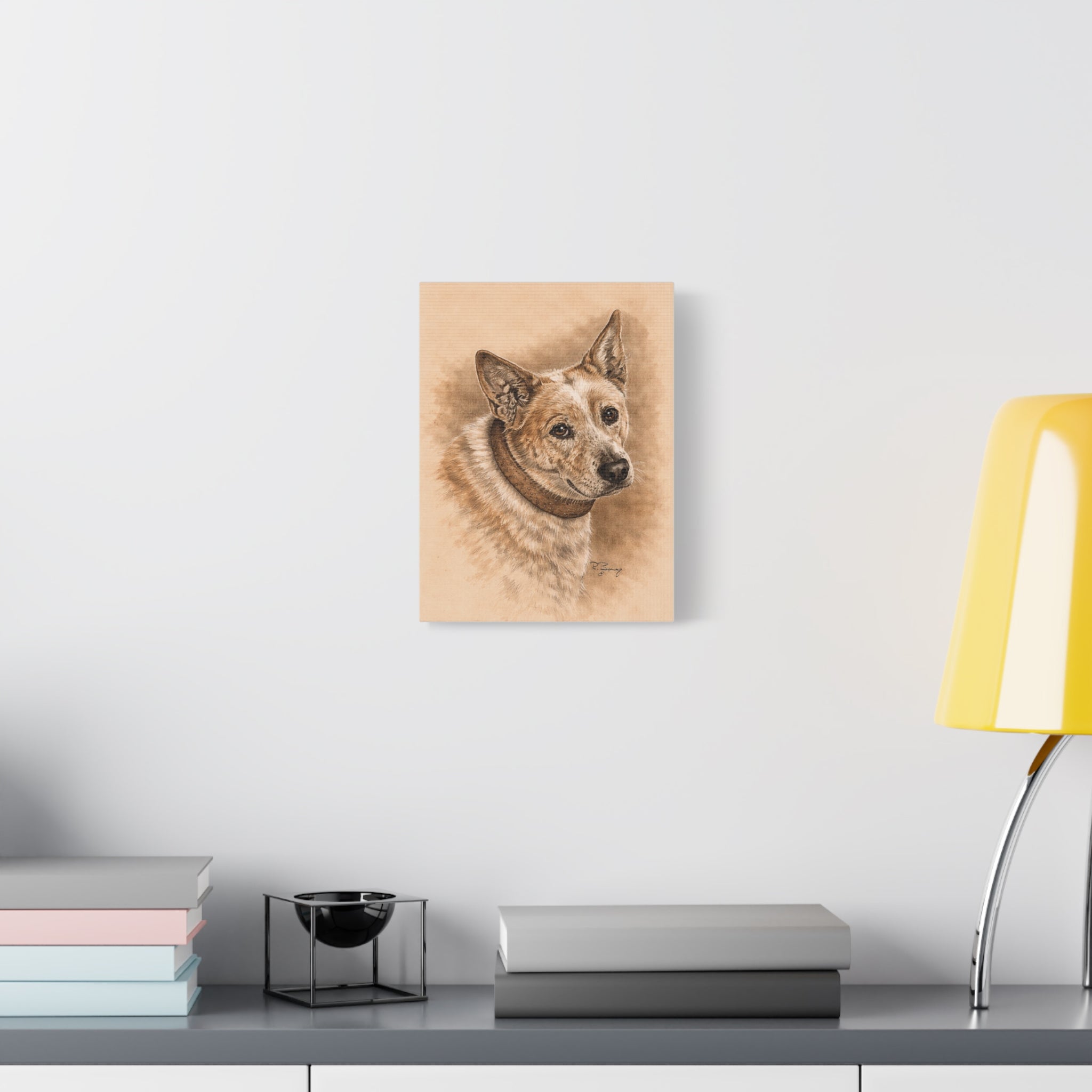 Australian Cattle Dog (Heeler) Stretched Canvas