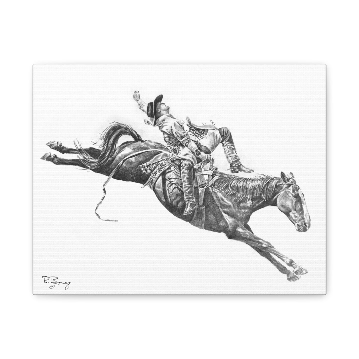 Bareback Rider, Custom Stretched Canvas