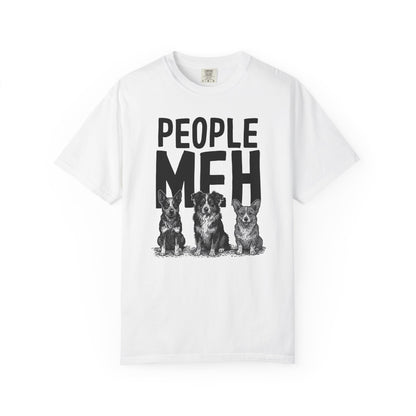 People? Meh T-shirt | Cowdog Illustration, Dog Lover Tee
