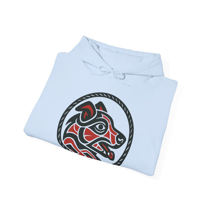 Tribal Cowdog Emblem Hoodie