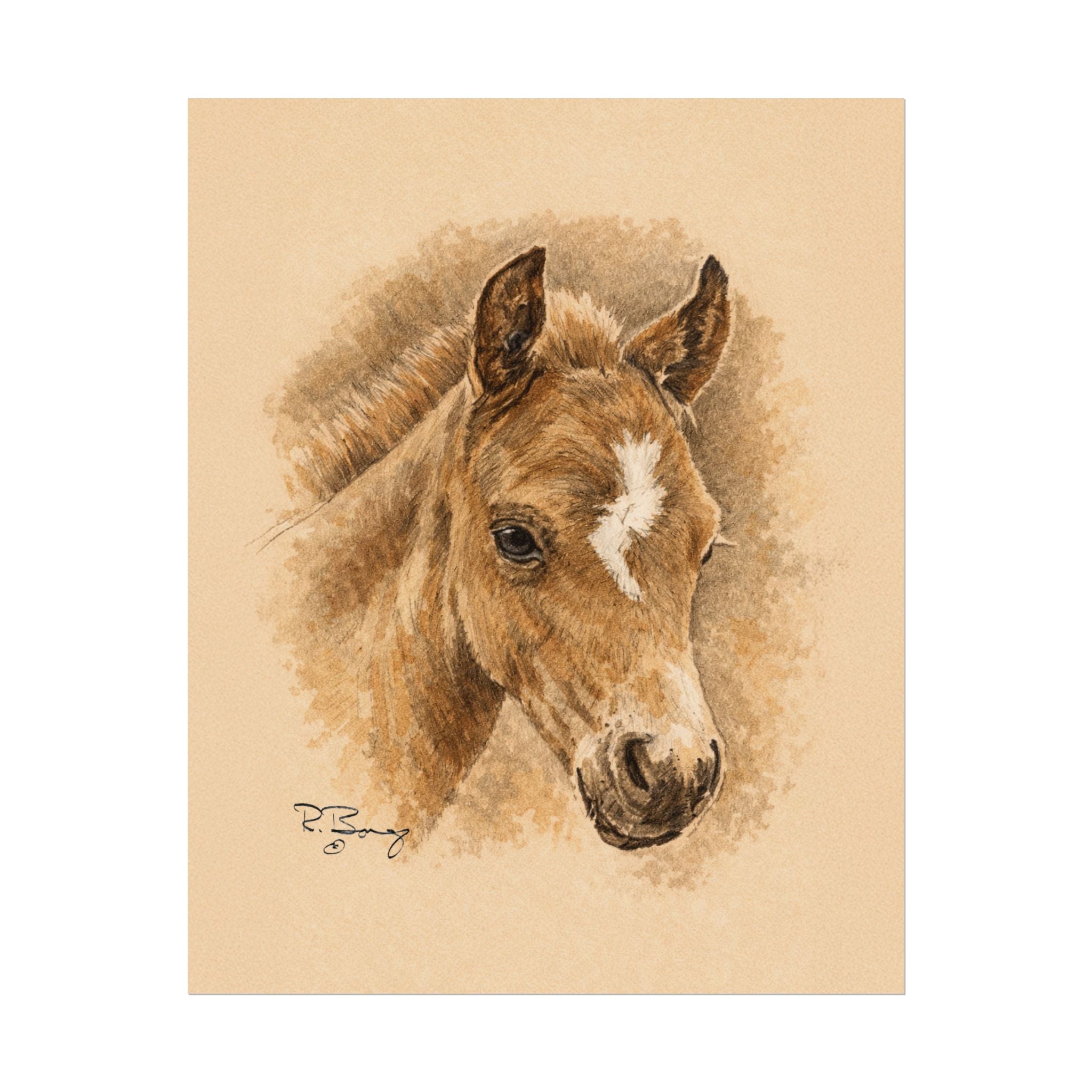 Lightning Colt Archival Paper Print