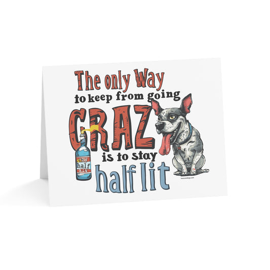Notecards - The Only Way to Keep From Going Crazy Blank Notecards (1, 10pcs)