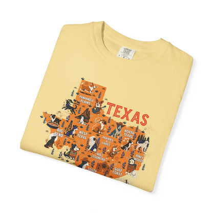 Texas Cowdog Country Map Tee