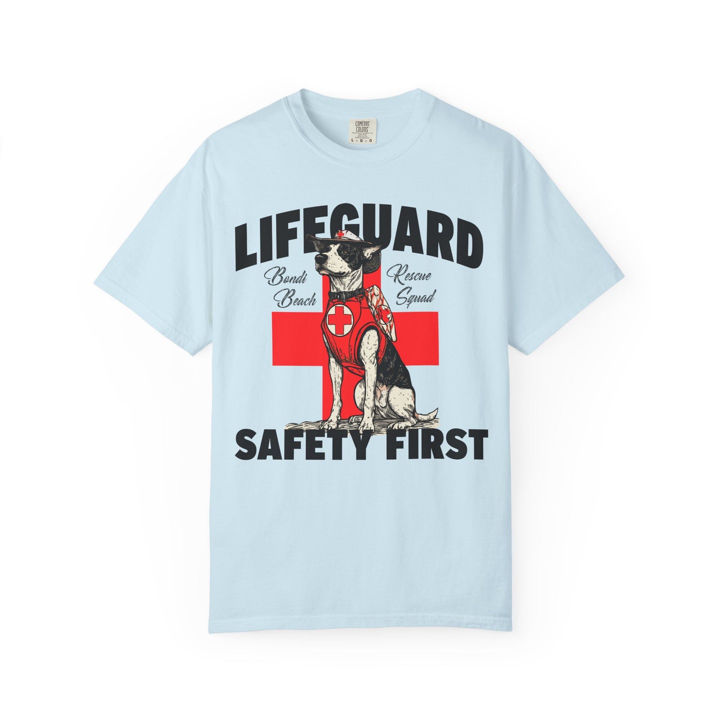 Lifeguard Dog Bondi Beach Garment-Dyed T-Shirt