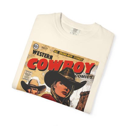 Western Comic Book T-Shirt - Ruby Don't Take Your Love to Town