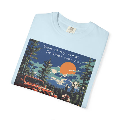 Best with You T-Shirt Dogs and Jeep