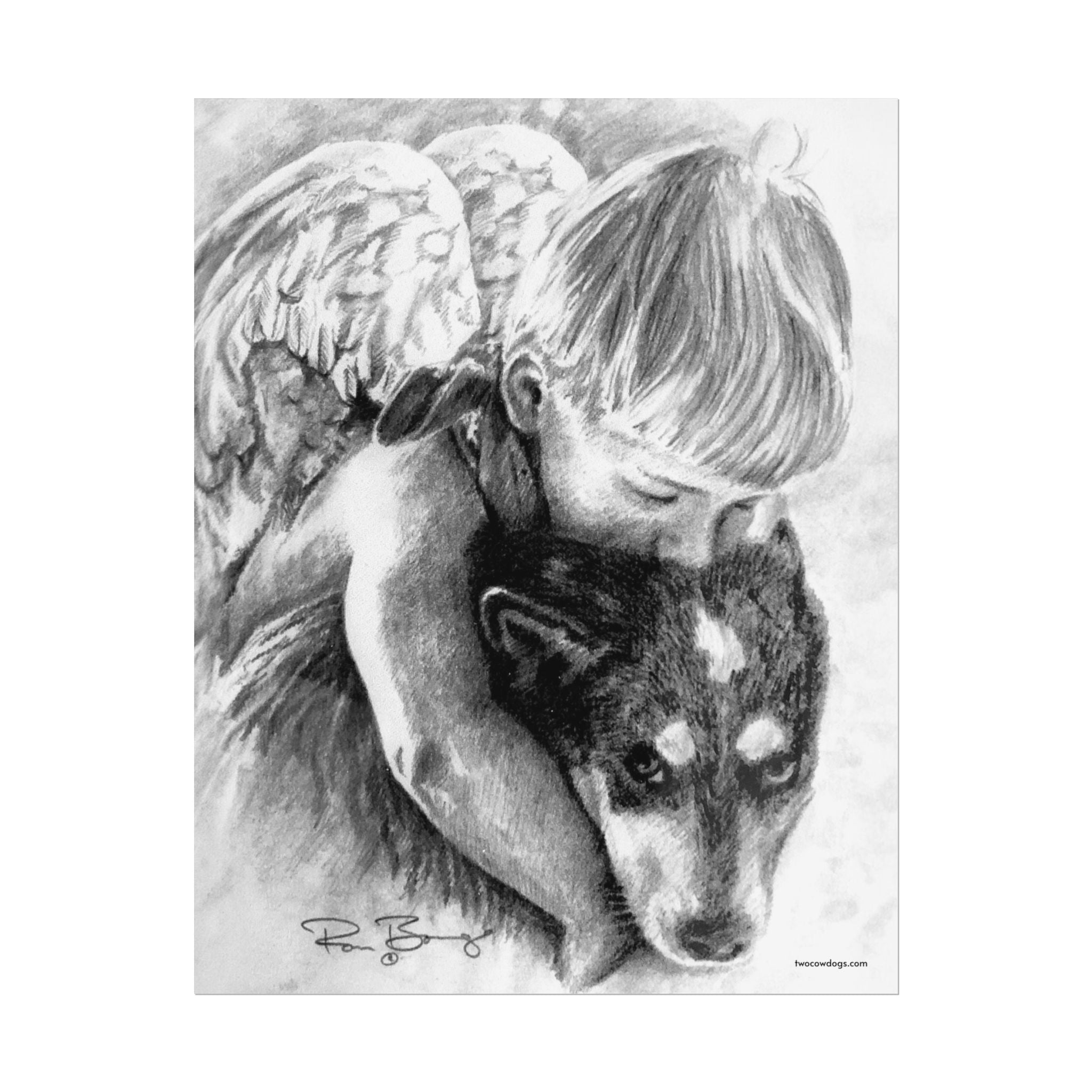 Little Angel and Heeler Print