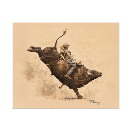 Rodeo Bull Rider Print