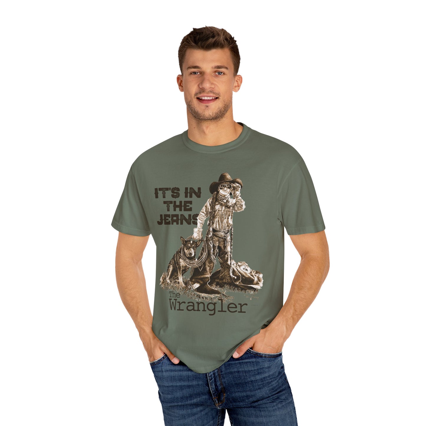 Rodeo T-shirt, It's In the Jeans, Unisex Tee, Garment-Dyed Shirt
