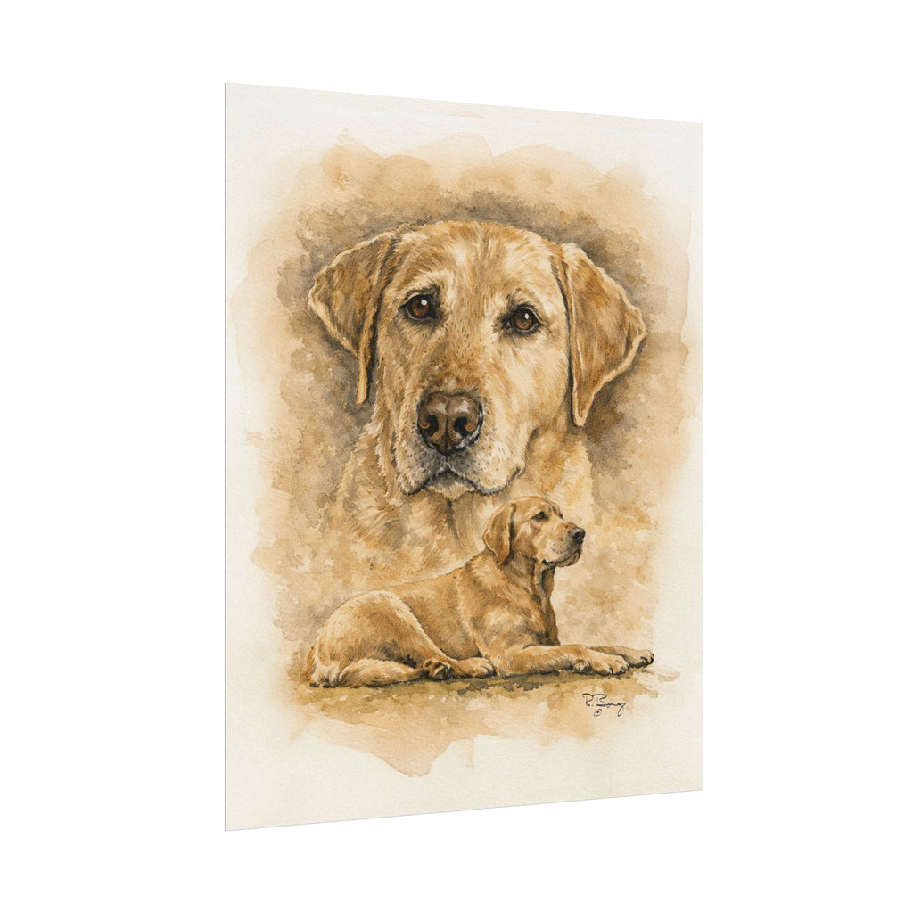 Yellow Labrador Archival Poster — "Stella"
