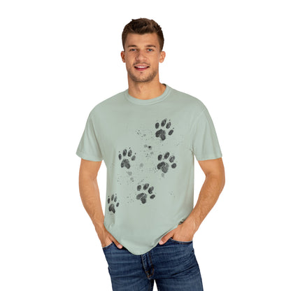 Dog Tracks T-Shirt - Unisex Garment-Dyed