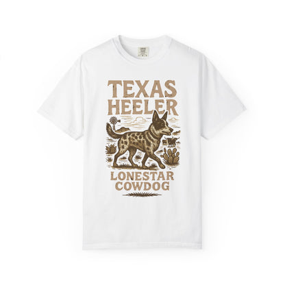 Texas Heeler Ranch Dog T-Shirt — Grit, Lightning & Loyalty