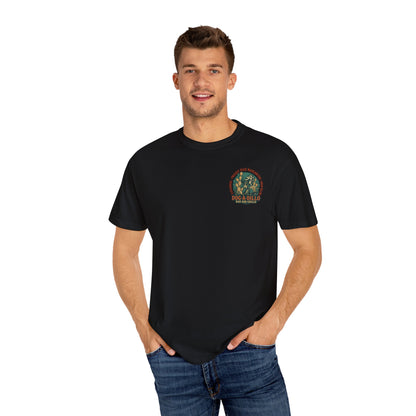 Dog-A-Dillo Armadillo Bar and Grillo T-Shirt, front and back
