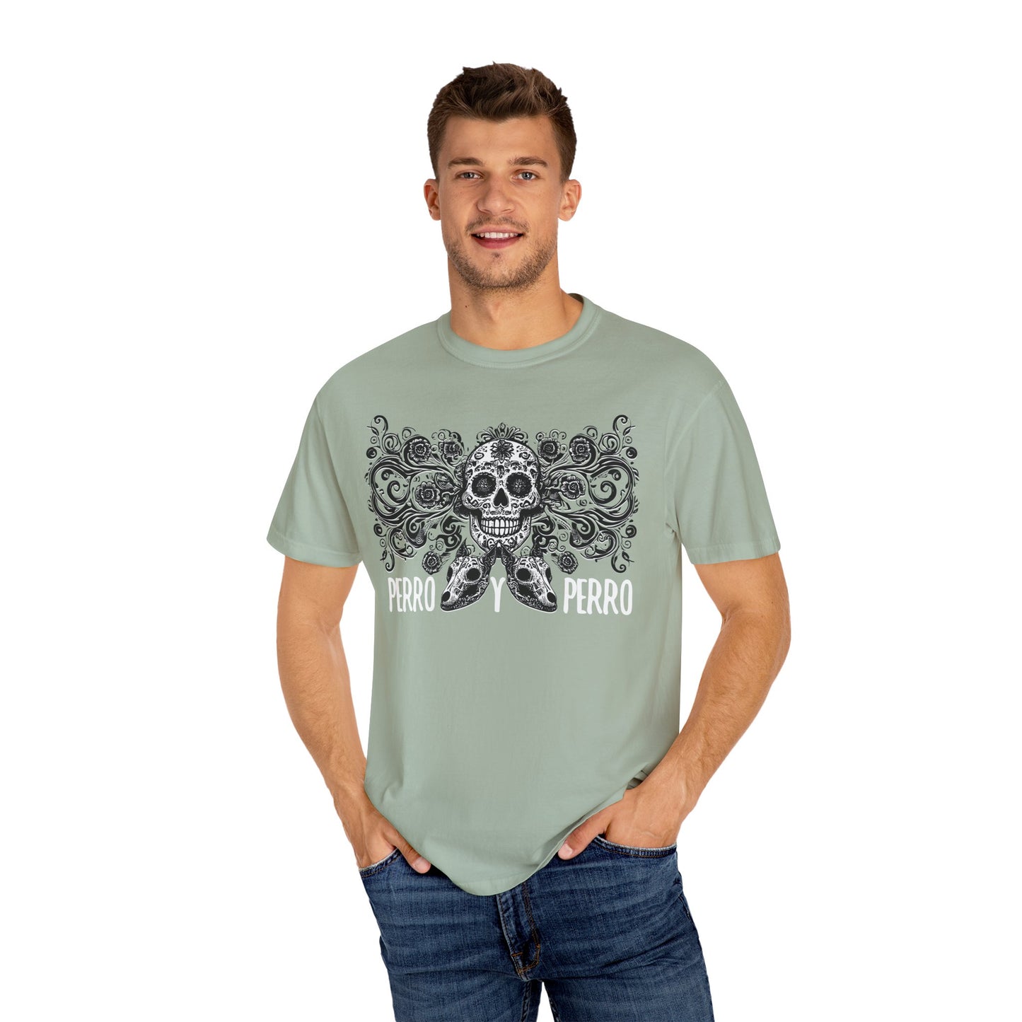 Perro y Perro T-Shirt, Dia De Los Muertos, Two Dogs
