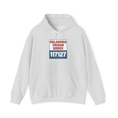 Vintage Rodeo Hoodie with 1940s Prison Rodeo Poster Design