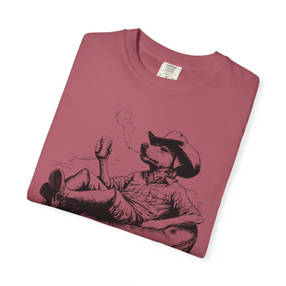 Rafting Dog Unisex T-Shirt, Lazy River Design