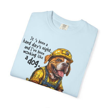 Hard Days Night, Construction Dog Super Soft Tee Shirt