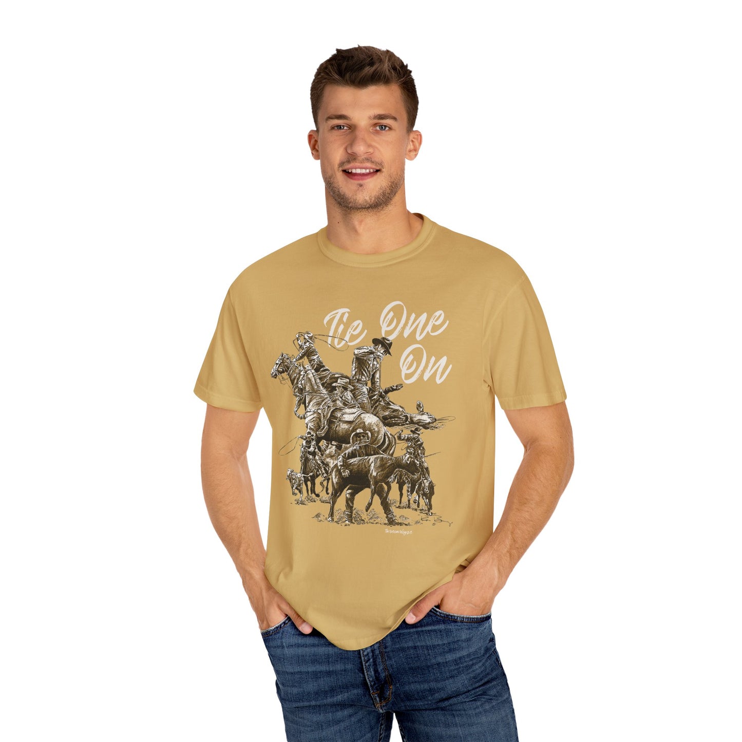Rodeo Calf Roping, Tie-Down T-Shirt