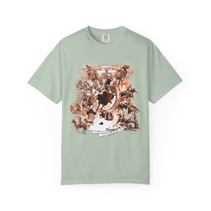 Vegas Rodeo Collage Garment Dyed T-Shirt
