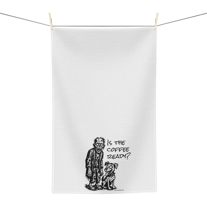 Is the Coffee Ready? Zombie Hand Towel