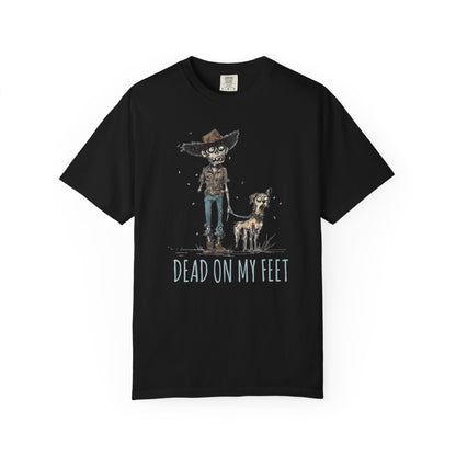 Zombie T-Shirt, Dead on My Feet, Humorous