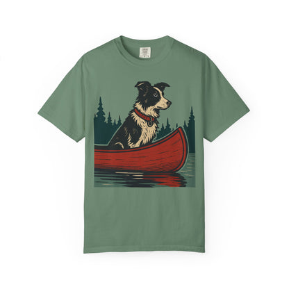 The Border Collie and the Canoe T-Shirt