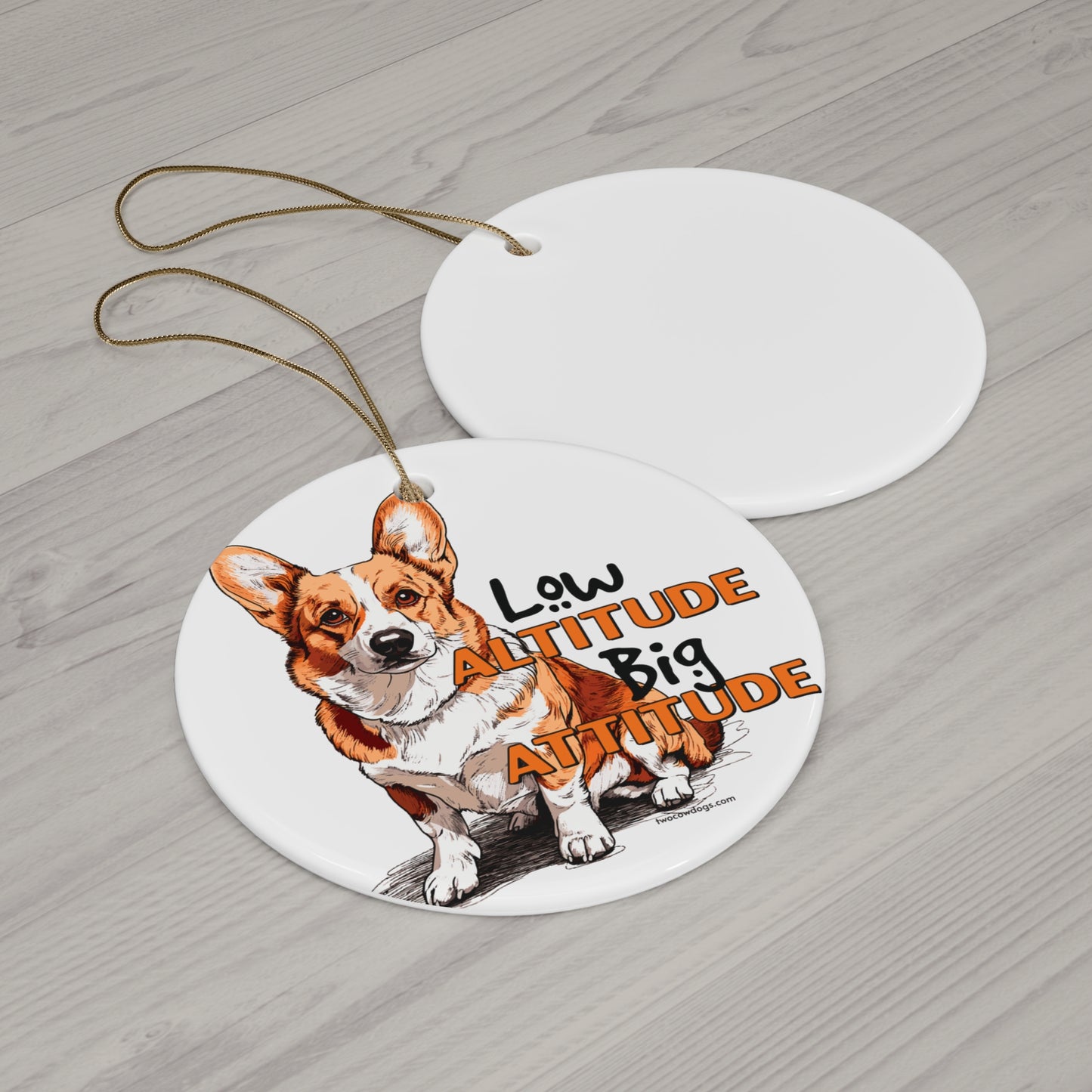 Corgi Big Attitude Ornament