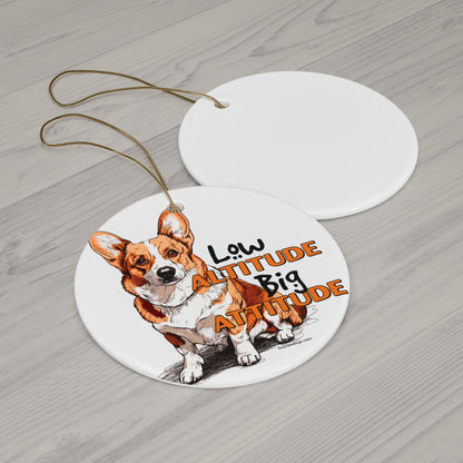 Corgi Big Attitude Ornament