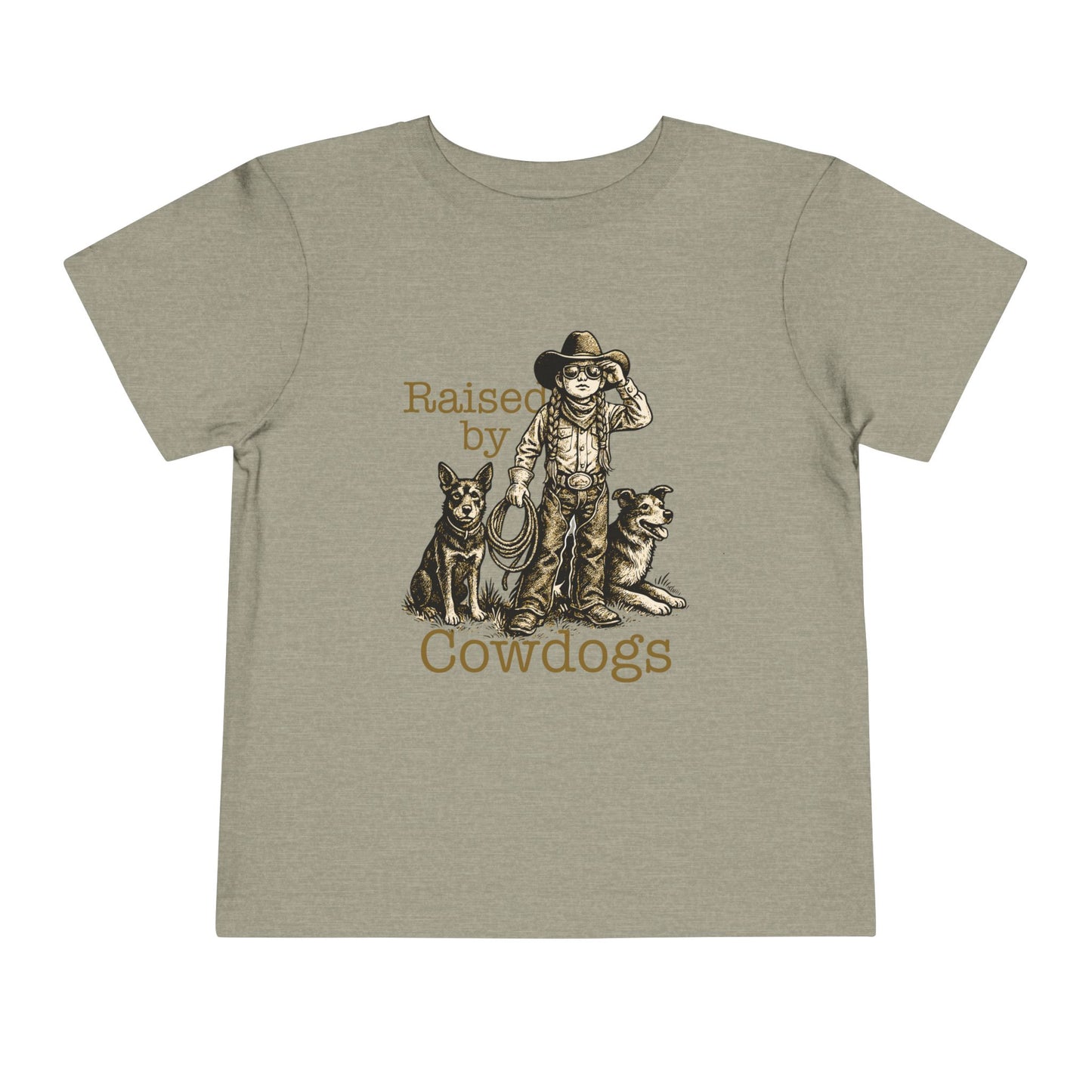 Raised by Cowdogs Girl Toddler TShirt