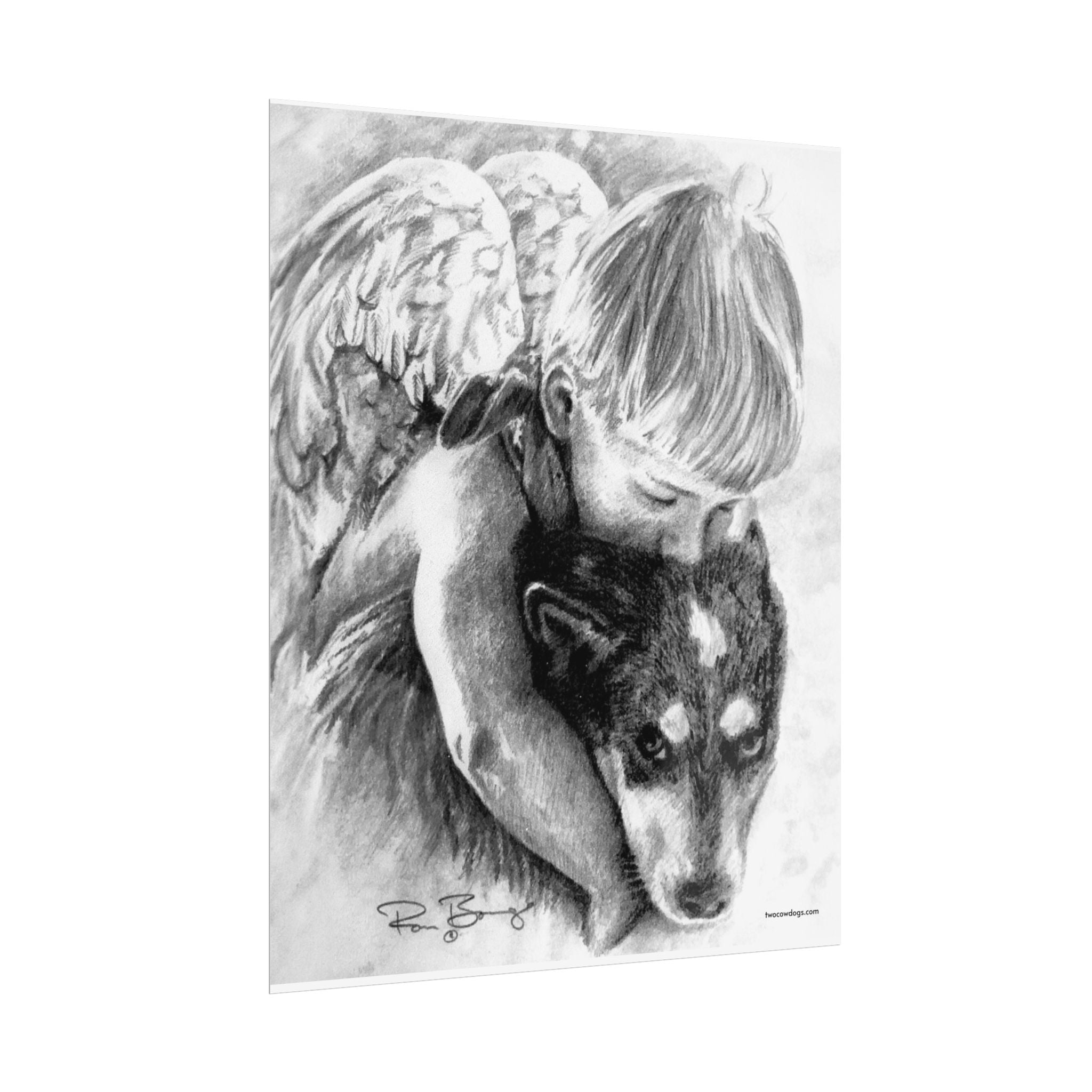 Little Angel and Heeler Print