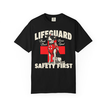 Lifeguard Dog Bondi Beach Garment-Dyed T-Shirt