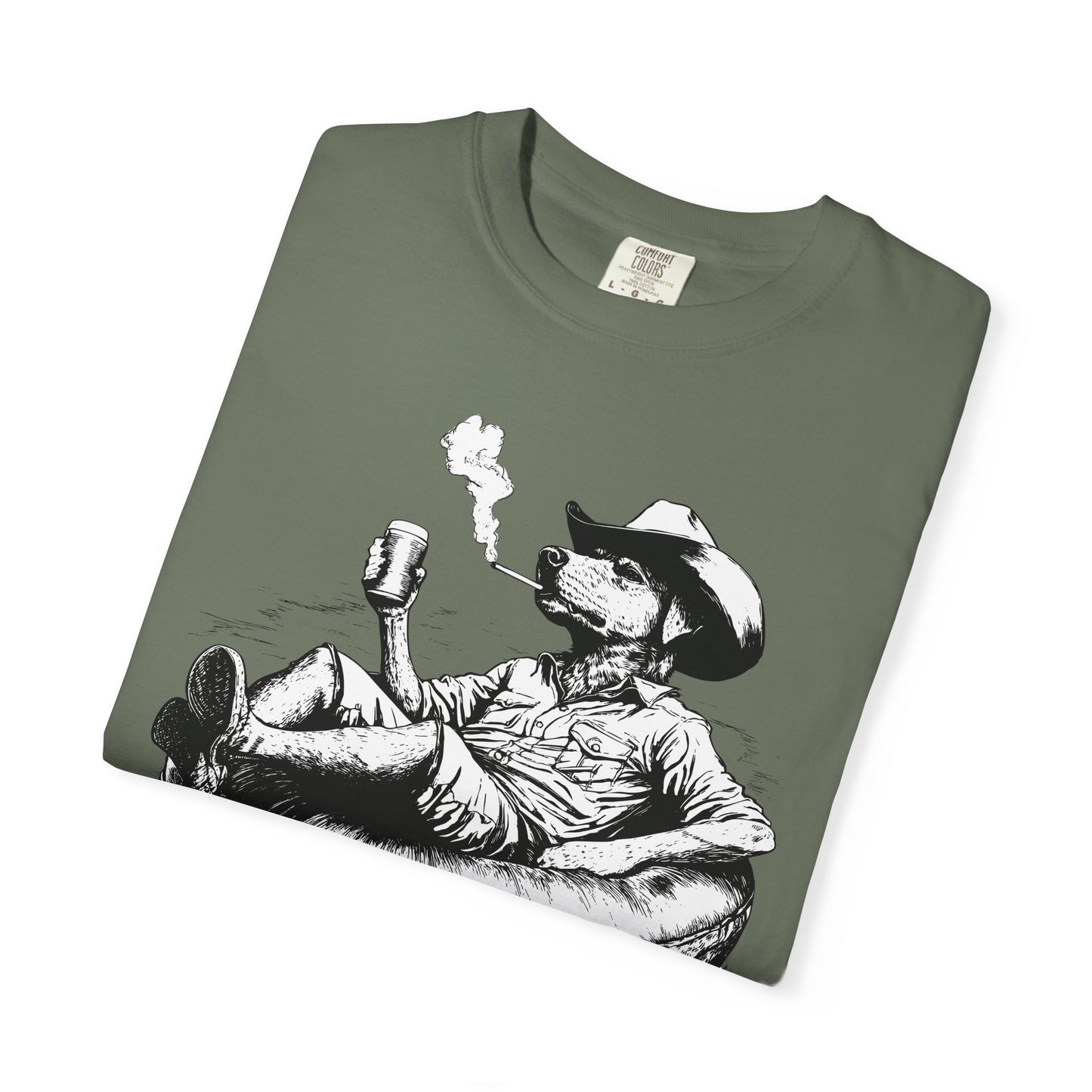 Rafting Dog Unisex T-Shirt, Lazy River Design