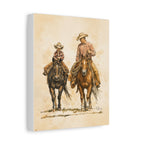 Father and Son Matte Stretched Canvas Print — 1.25" Edge