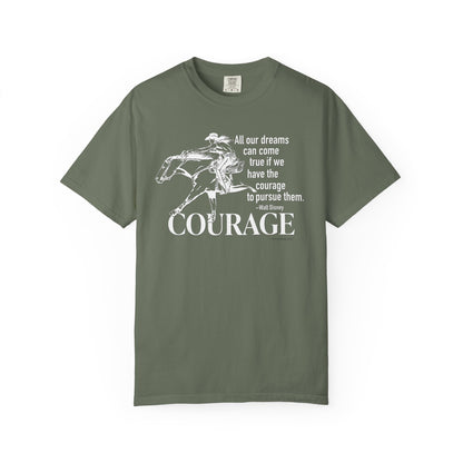 Courage Barrel Racing Garment-Dyed T-shirt