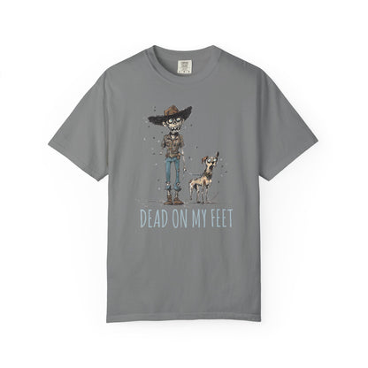 Zombie T-Shirt, Dead on My Feet, Humorous