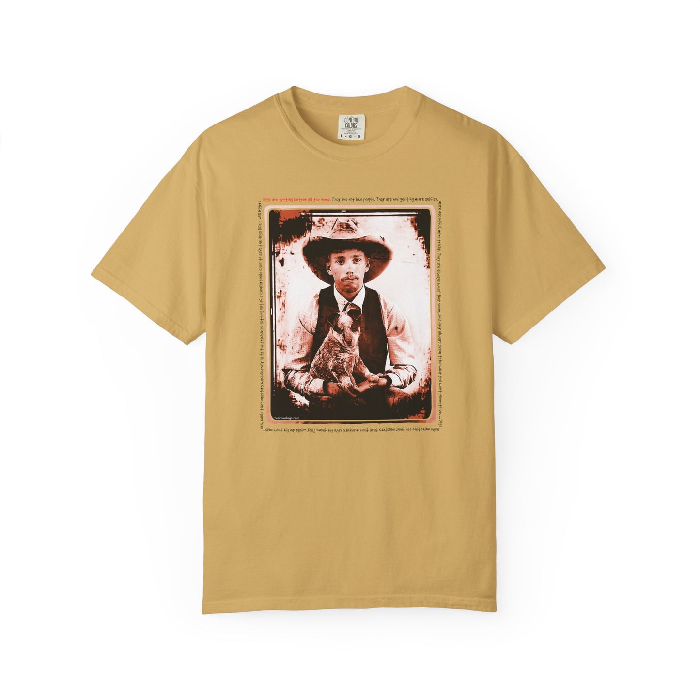 Vintage Cowboy and Heeler Puppy Tee Shirt