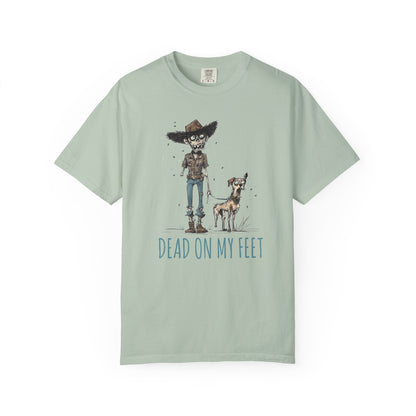 Zombie T-Shirt, Dead on My Feet, Humorous