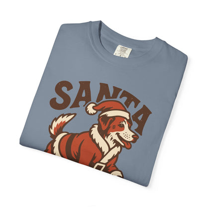 Santa Paws T-shirt - Western Christmas Cowboy Tee